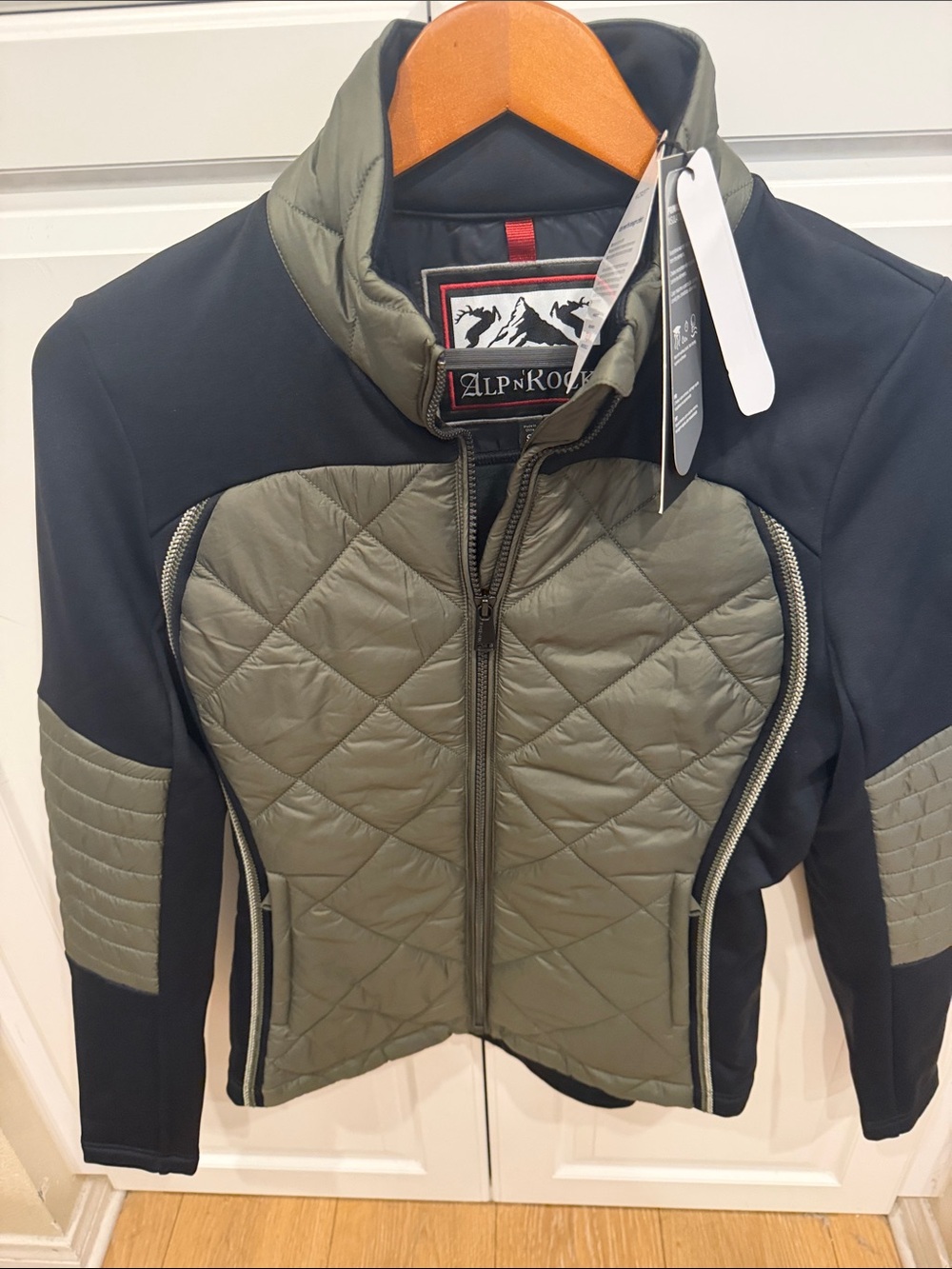 Alp N Rock Olive and Black Freja Jacket - Tag Shown - Picture 8 of 9